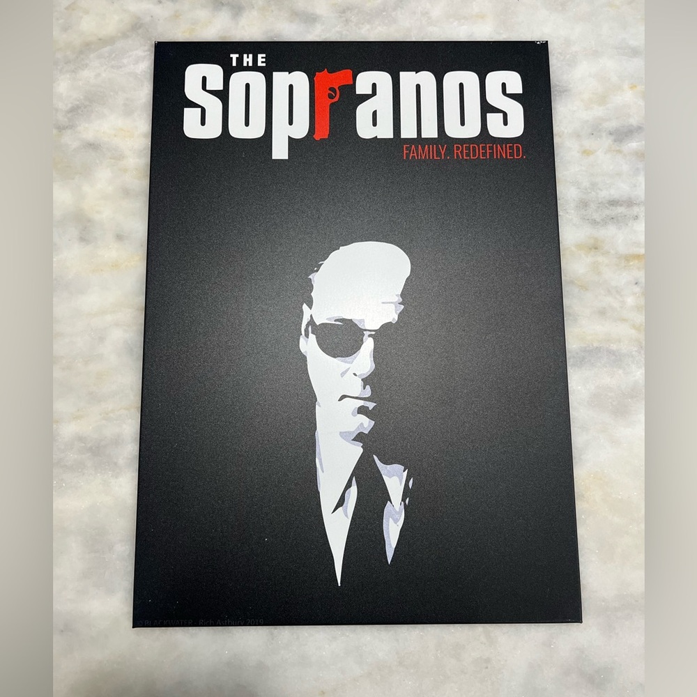 Sopranos Tv Series Matte Metal Displate Poster 17.7” x 12.6”